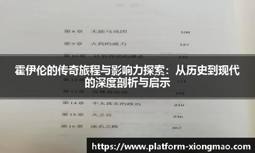 霍伊伦的传奇旅程与影响力探索：从历史到现代的深度剖析与启示